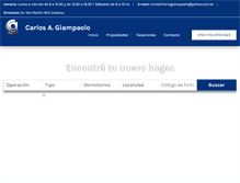 Tablet Screenshot of carlosgiampaolo.com.ar